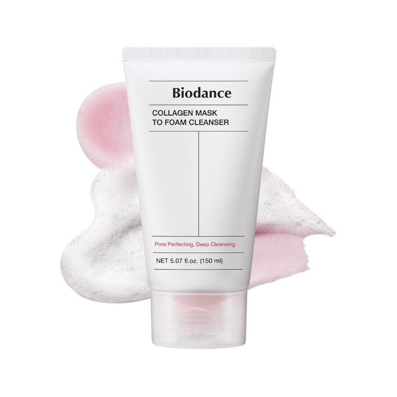 Masque et Nettoyant moussant au collagène