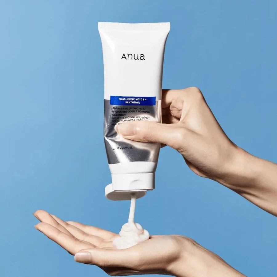 Nettoyant doux moussant 8 types d'acides hyaluronique (150ml)