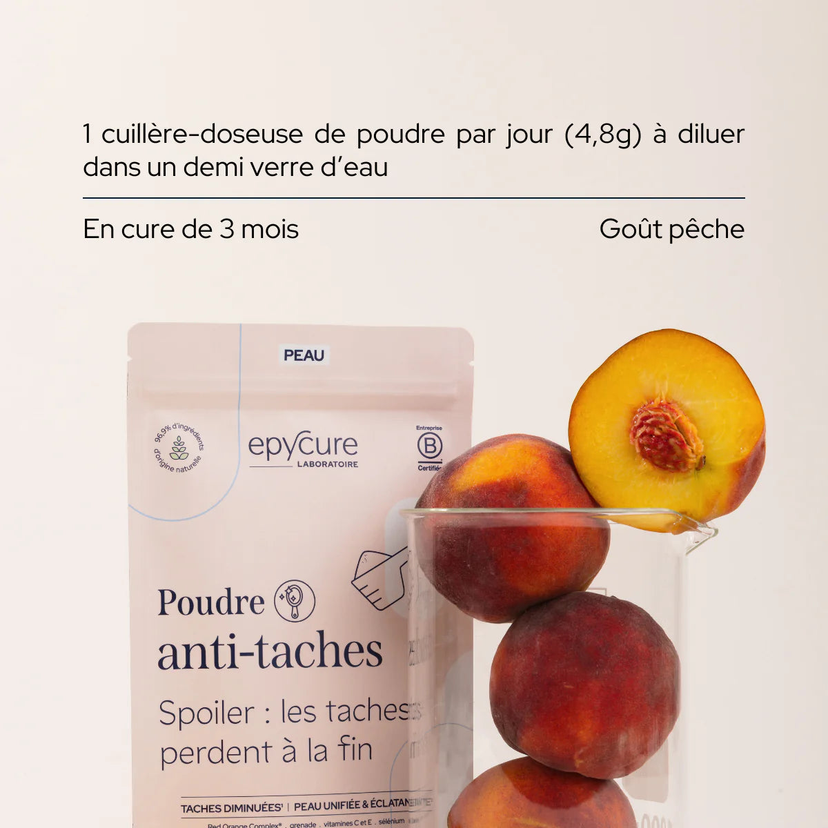 Poudre Anti-Taches - Goût Pêche