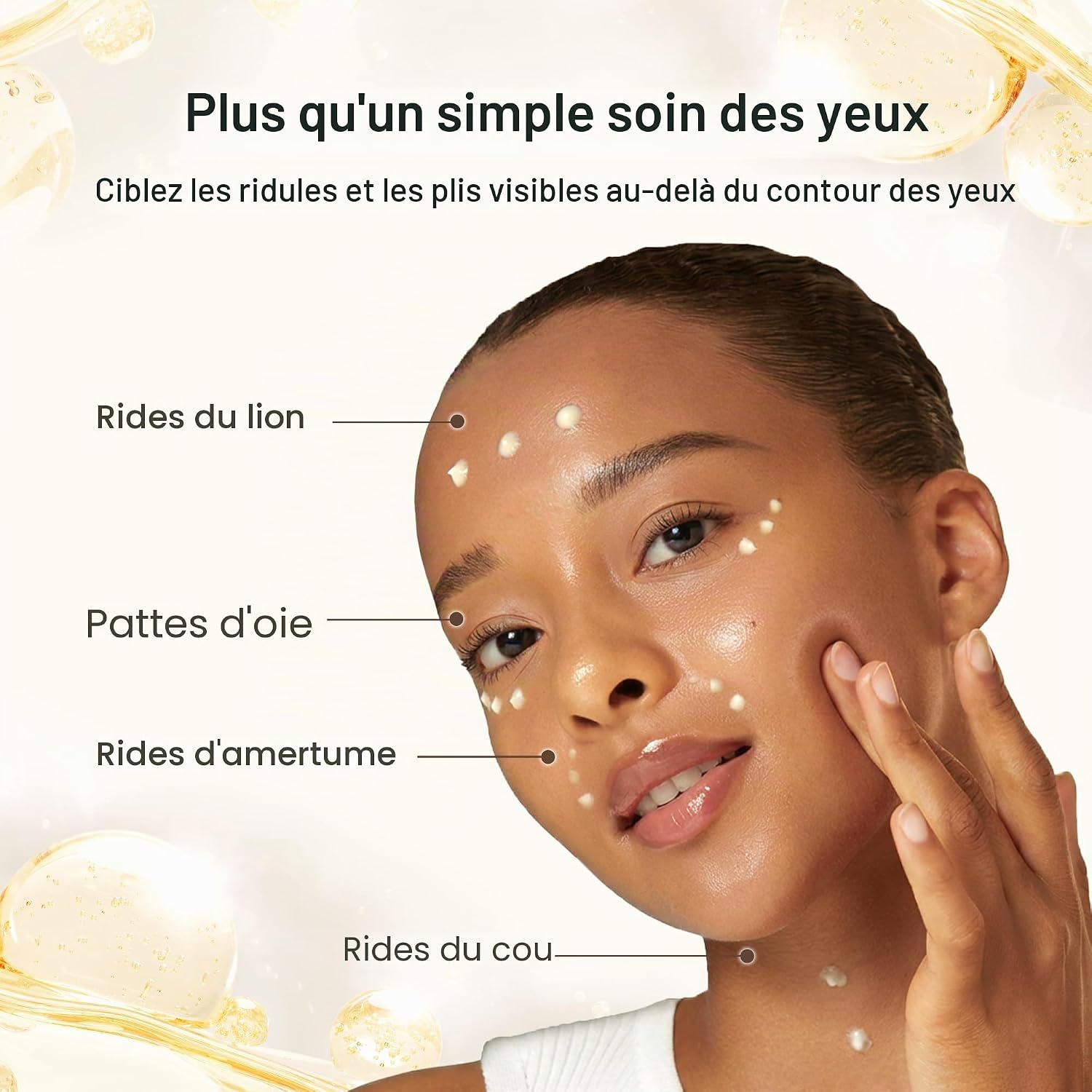 Contour des yeux aux peptides