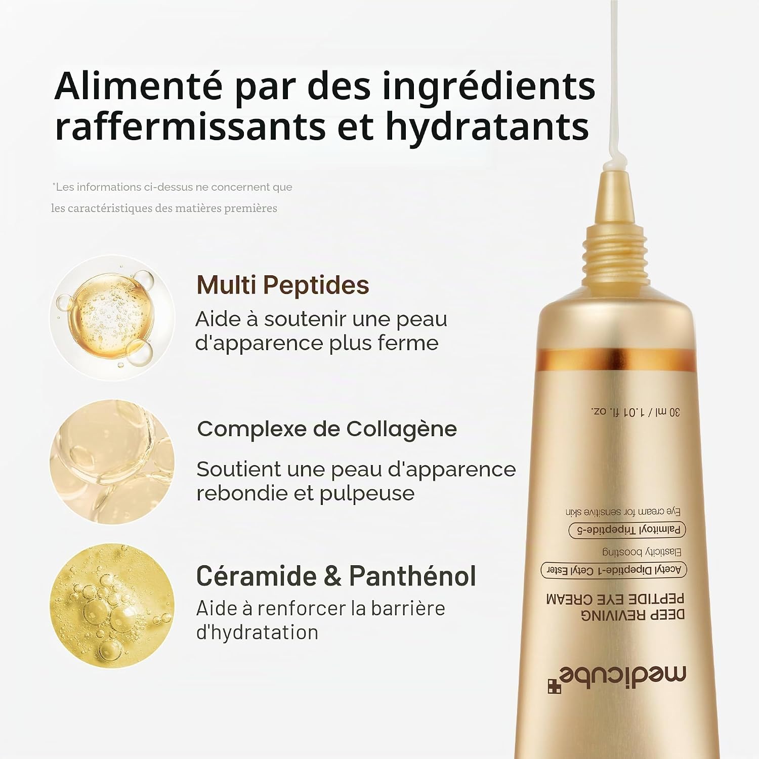 Contour des yeux aux peptides