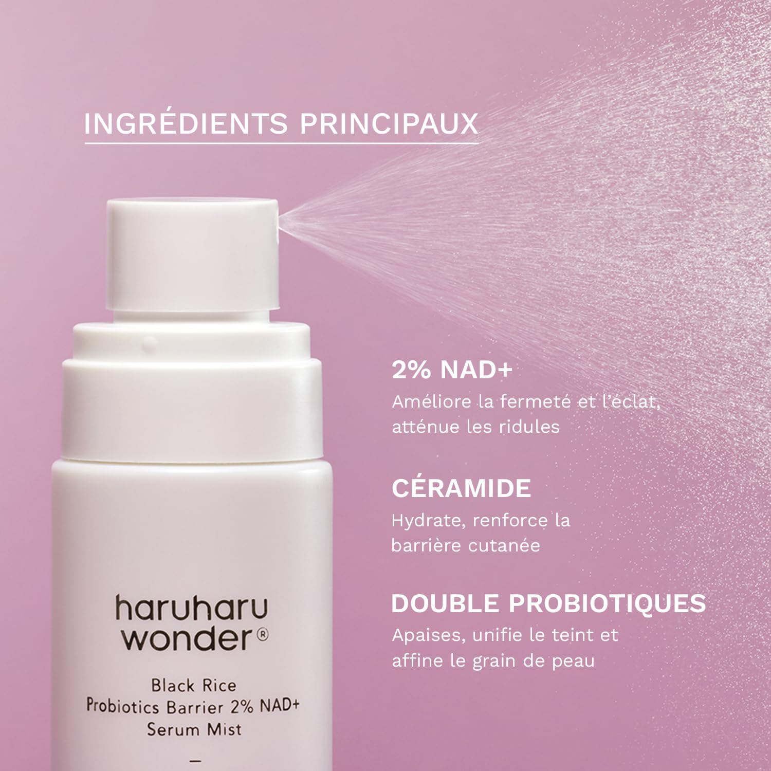 Sérum-en-brume Riz Noir Probiotique NAD+ Barrière