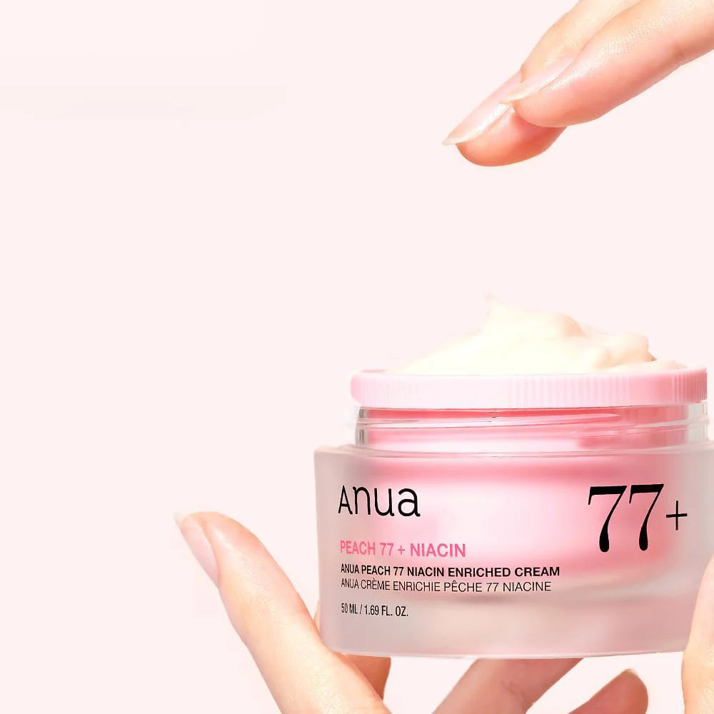 Crème hydratante 77% d'extraits de pêche