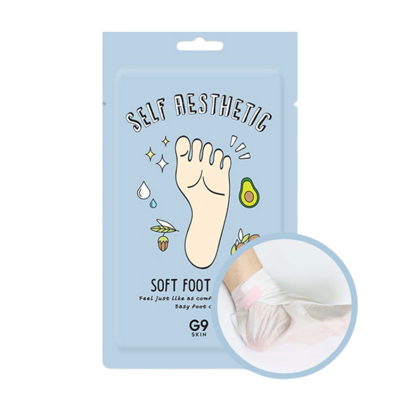 Masque hydratant pour les pieds au beurre de karité (1 paire)