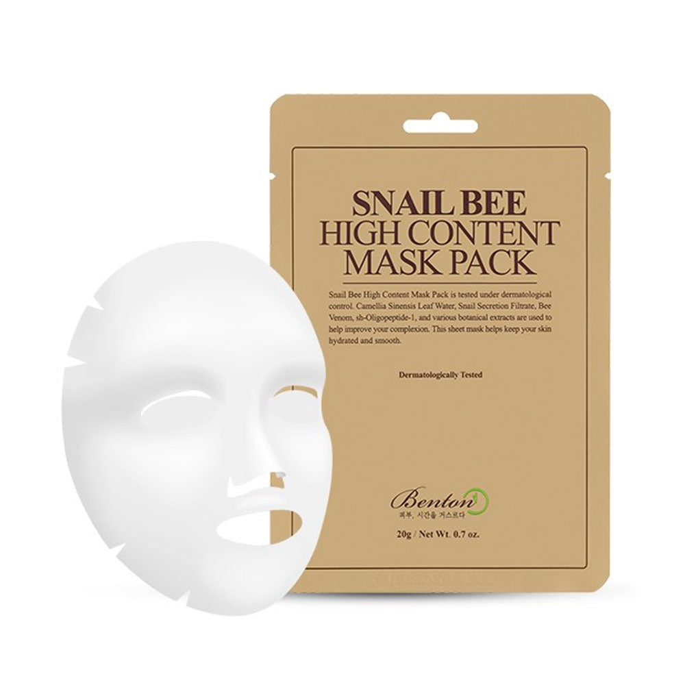 Masque Snail bee Ultime en tissu au Venin d'abeille et mucine escargot